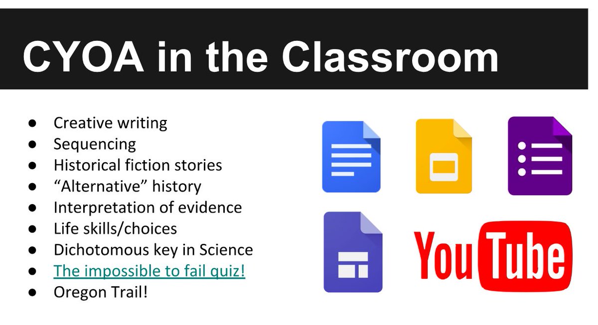 TechnoMathMoore's tweet image. Did you love choose your own adventure books when you were younger?  How about letting students choose or create their own adventure in learning? Or staff pick their professional learning routes!?! Thank you @jonathanwiley for the variety of ideas, templates &amp;amp; tools! #ISTE18