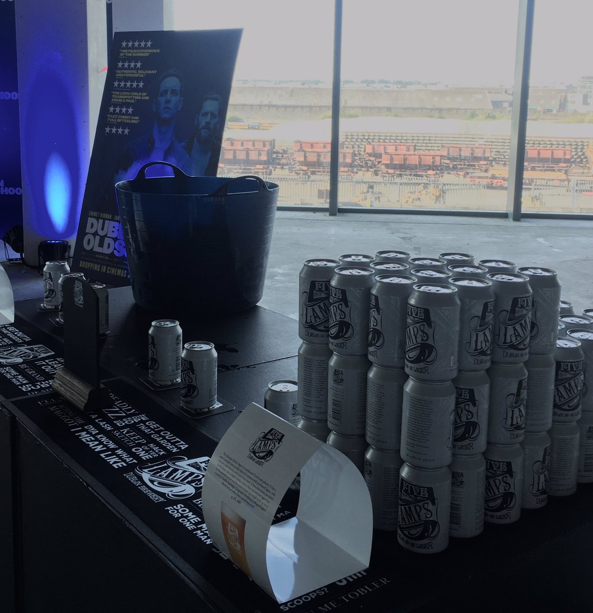 Dublinoldschool's tweet photo. #DublinOldSchool preview screening down in #OdeonPointSquare is a cracker...cheers to @the5LampsBeer for providing the drinks! @ODEONCinemas https://t.co/lD60ZtzYEZ