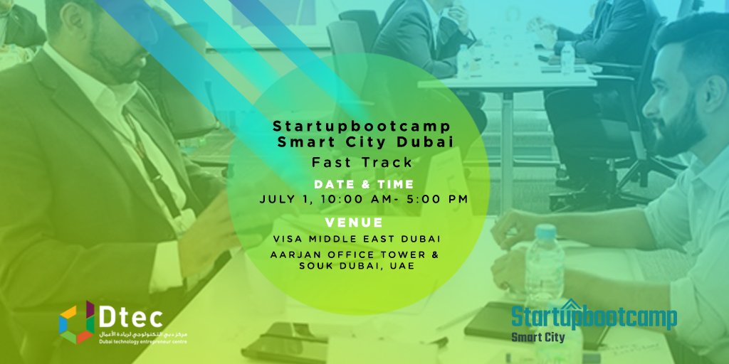 Dtec_dso's tweet image. Startupbootcamp is hosting its final #SbcFastTrack event in Dubai on July 1st.

If you are working on AI, IoT, Blockchain or Smart Government idea apply now, and gain a 20% edge to be selected for the final round. 

Sign up now : bit.ly/DXB_FT18

#SBCSmartCityDXB