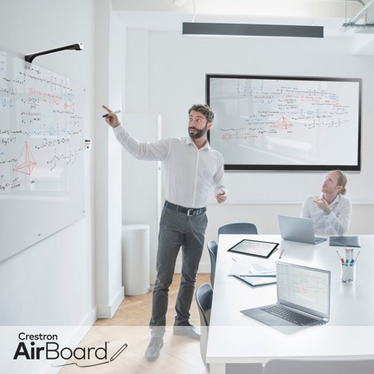 IVCiLLC's tweet image. The moment any normal white board can be turned into a digital space… you know it’s time to #collaborate. Collaborate with IVCi and check out the Crestron AirBoard to see how this happens: goo.gl/QhRzf6 #IVCi #TechnologyForward