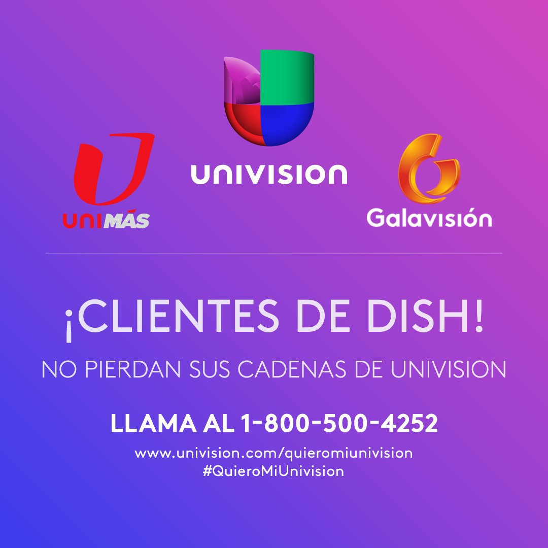 Univision: Podrías perder tus programas favoritos y las noticias con ...