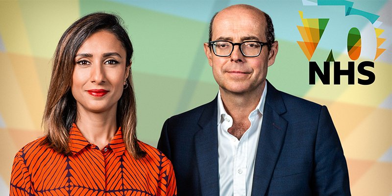 Tonight, <a href="/itsanitarani/">anita rani</a> and <a href="/bbcnickrobinson/">Nick Robinson</a> ask tough questions about the NHS in a special live event. 

 NHS at 70 - Live | 8pm | <a href="/BBCTwo/">BBC Two</a> | bbc.in/2tkDbMb