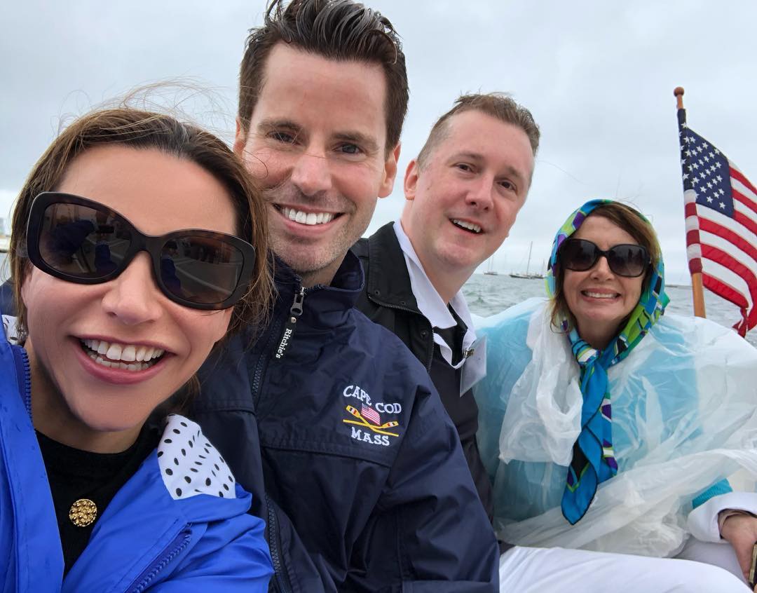 GlassViewMedia's tweet image. GlassView Founder J. Brooks &amp;amp; Board Member, Stephanie Newhouse, sailing in Hyannis Port Mass with Democratic Congressional Leader Nancy Pelosi #GlassView #USA #Kennedys
