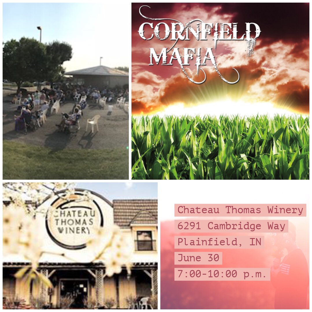 If you don’t have Saturday night plans now you do! Who doesn’t love a free concert? Come join us and cornfield mafia on the veranda!