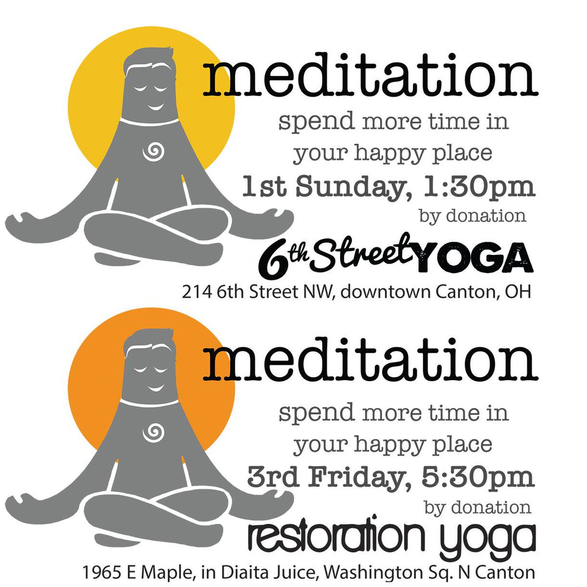 sunimoon_well's tweet photo. Come sit & chill out with me on Sun. 1:30pm at @6thstreetyoga. Easy, relaxed, simple meditation techniques to destress & calm. No exp needed. By donation. More info @ https://t.co/o7HKwKmkId
#meditate #meditation #chill #destress #happyplace #findyourhappy #sitwithme #sunimoon https://t.co/IAWsNix5bx
