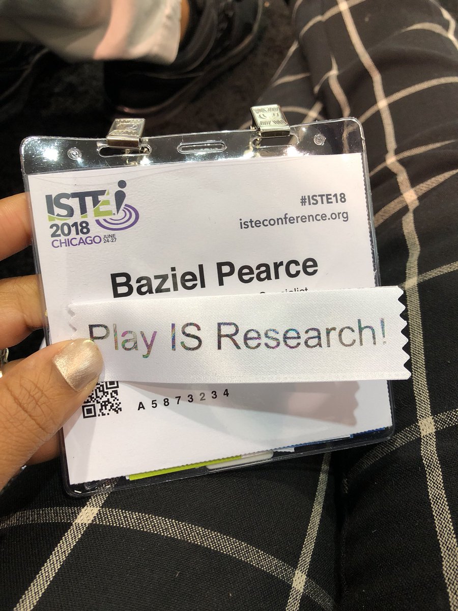 “Research, it’s my job.” I am getting shirts made that say this, for me and my littles.  #ISTE2018 #ISTELittlelearners #WomenInSTEM