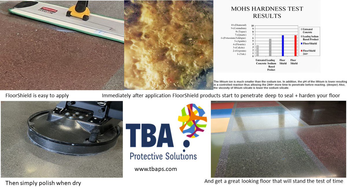 TBA_ps's tweet image. #TBAProtectiveSolutions #FloorShield products are also suitable for #concretepolishing procedures and helps prolong the life of #polishedfinishes