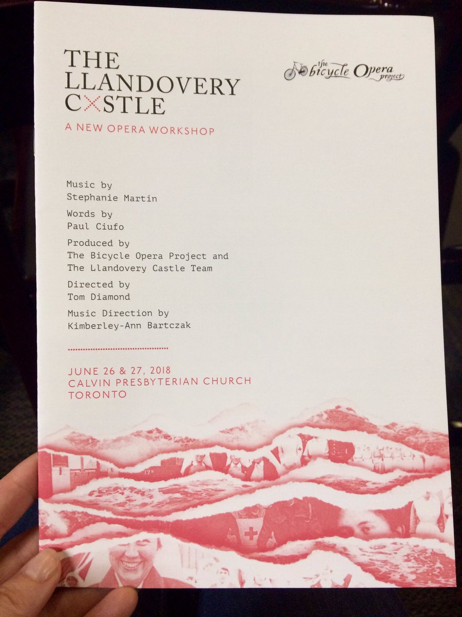 caitlinpwood's tweet photo. So excited for @bicycleopera #TheLlandoveryCastle!!! Toi Toi Toi everyone!! @LarissaKoniuk @OwenMcCausland @baritonekeith @MichaelNyby  @emmacharmezzo @alexandrabeley #opera #newmusic #history https://t.co/akllfVxwKS