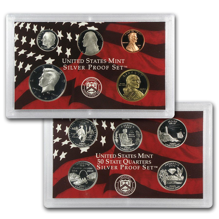 QualityCoinGold's tweet image. 2003 Silver Proof Set #mintset #proofset #USmint #coinshop #coindealer #NPR #NewPortRichie Quality Coin and Gold 727-264-1310 5415 Main Street, New Port Richey, FL 34652 goo.gl/4u4iZf;