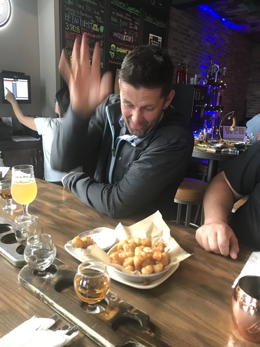 Ben just found out cheese curds are hot