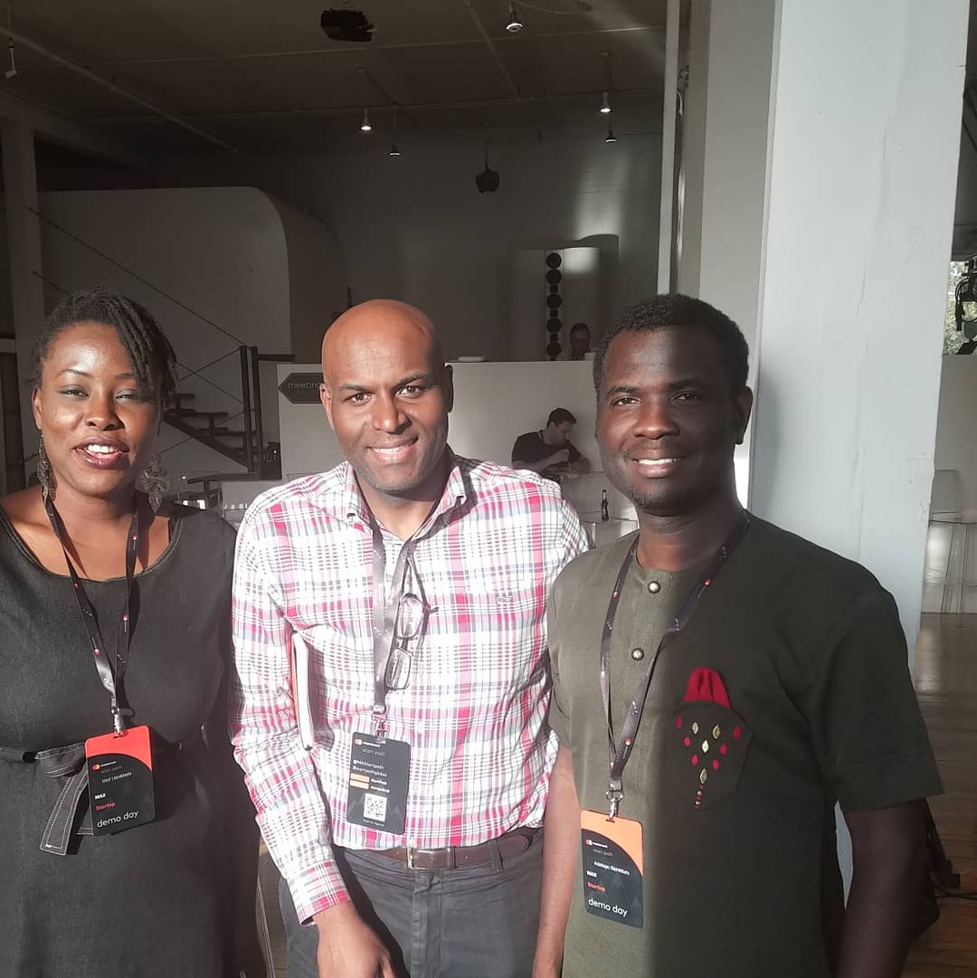 maxdrive_ai's tweet photo. Our Founders @bamtayo and @jimmanu and director of marketing, @zegbua with Serge Bernard, Senior Vice President, Data &amp; Analytics @mastercard and @chuchublvd of the Data &amp; Analytics department. At the mastercard #Startpathglobal @MAStartpath happening in New York. https://t.co/LtGsnr4AaJ
