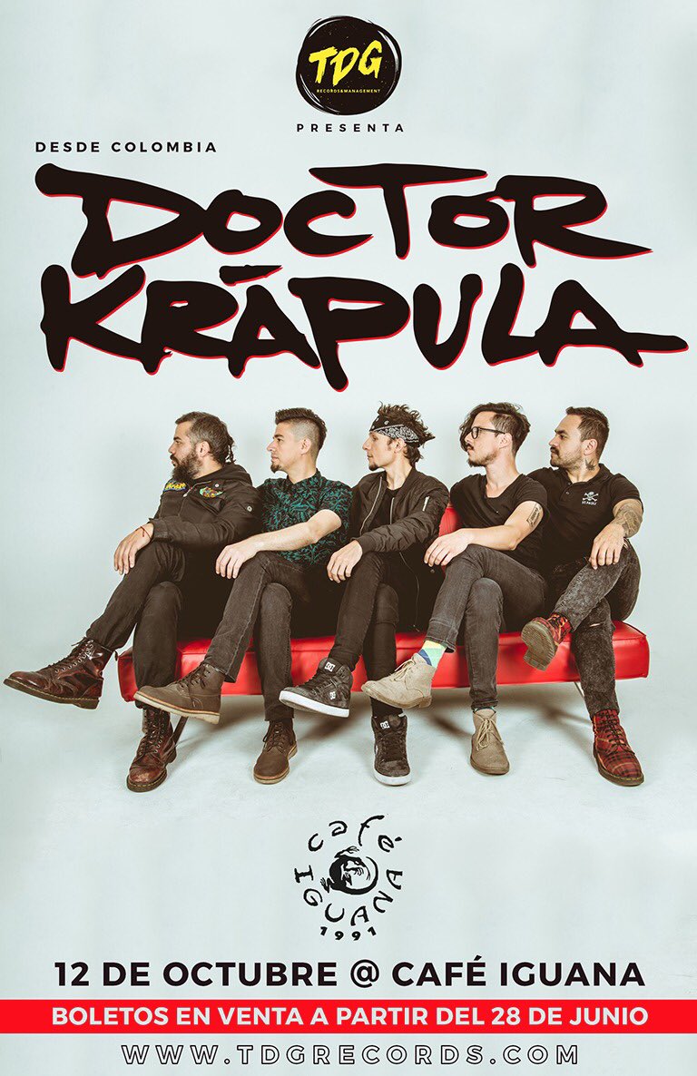 Nos vemos en Monterrey el 12 de octubre!
Con <a href="/DoctorKrapula/">DOCTOR KRAPULA</a>!
<a href="/CAFEIGUANAMX/">CAFE IGUANA</a>