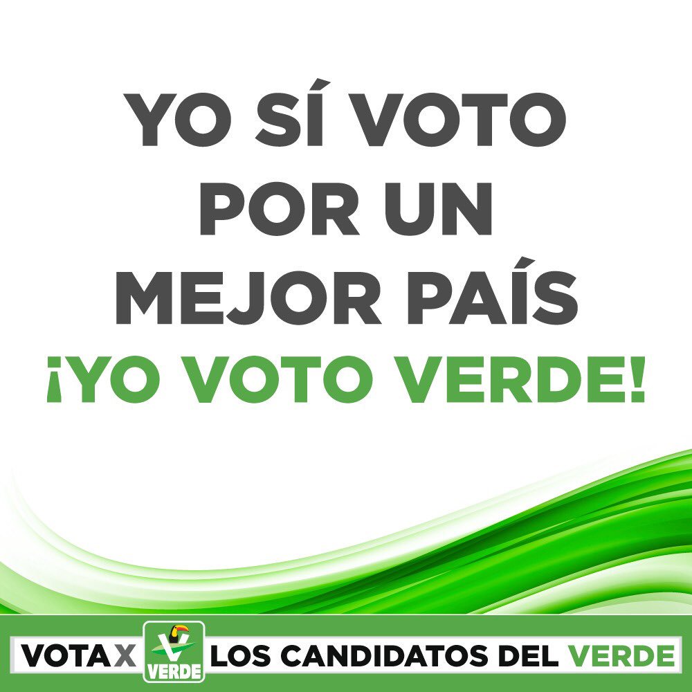 pvemyuc's tweet photo. Yo si voto por un mejor país. ¿Y tú? #VotaXPartidoVerde https://t.co/mXwQHWgARw