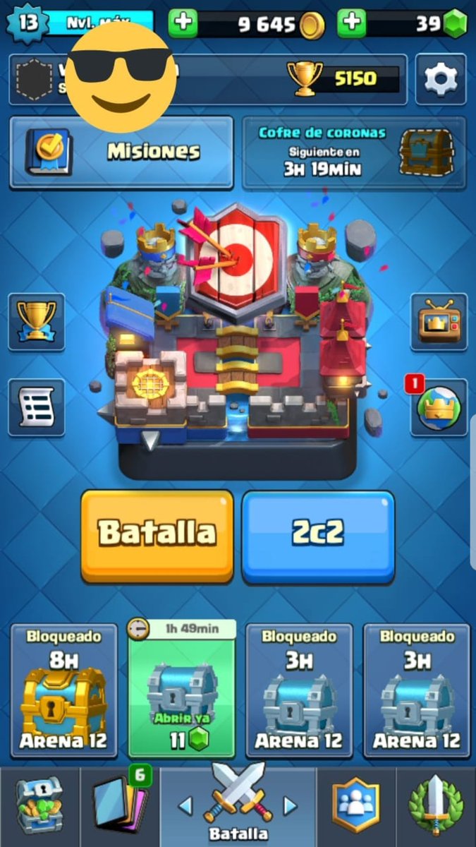 😎Requisitos para entrar al 🎉sorteo🎉 de la cuenta ☇nvl.13 ☇dar rt a la publicación seguir <a href="/Ednar_Royale/">Ednar_Royale</a> <a href="/MaikiZuper/">💛🌴☀Maiki☀🌴💛</a> y <a href="/HidalgoTeam/">Team_hidalgo_</a> el sorteo será este domingo a las ❤9:00 pm hora de 🇲🇽 en el canal de ednar😘😘 suerte a tod@s.🤗