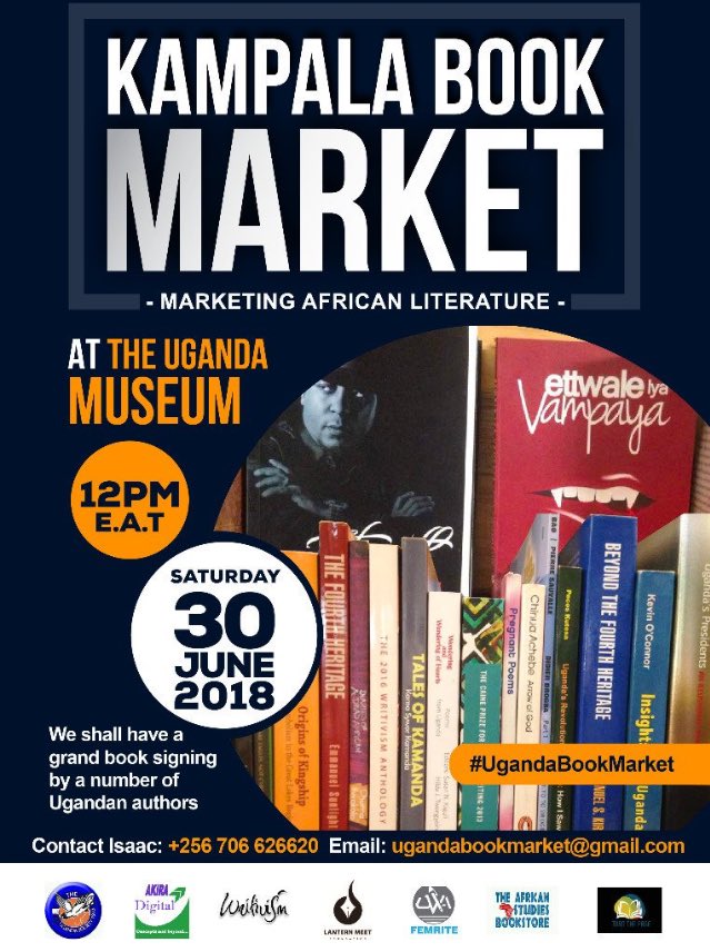 💃🏾Kampala Book Market 💃🏾
It’s this Saturday, 30th June at the Uganda Museum.

#Ugandareading
#Kampalabookmarket