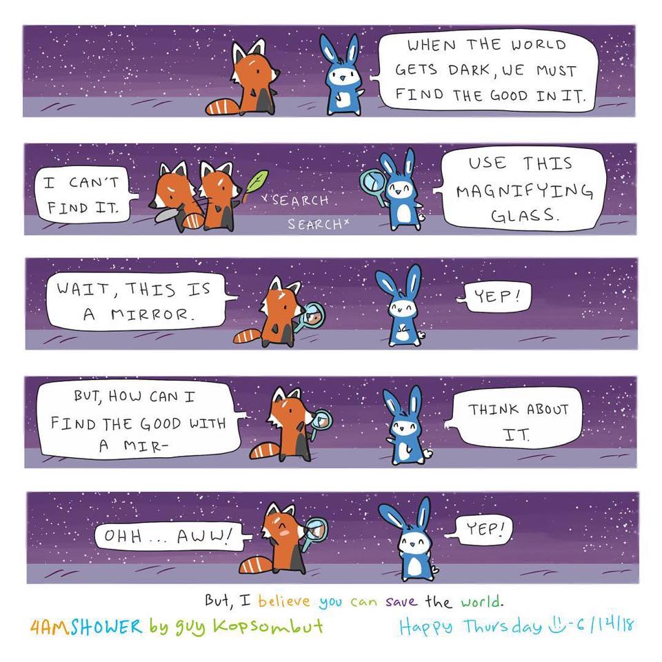 RAKFoundation's tweet photo. Kindness is a reflection of what lives in our heart! 💞
*featured comic from @4AMShower https://t.co/fkqmOSUiOL
