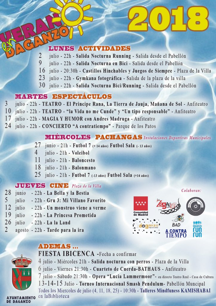 Todo esto para el #Verano en #Daganzo