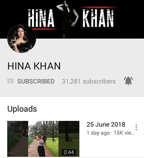 Manisha90294538's tweet photo. Congratulations @eyehinakhan Di Ur #OwnYouTubeChannel now got #31k #subscribers(31281) &Ur Amazng Singing &Cute Dancing wth d Rain in ds #Monsoon Special Song #BarsoReMegha got #15k #View withn 1Day. #HinaKhan #MyWouldBeSinger #KeepSinging HinaDi. Love U &Ur Singing Di. @JJROCKXX https://t.co/Yybrp24BB3