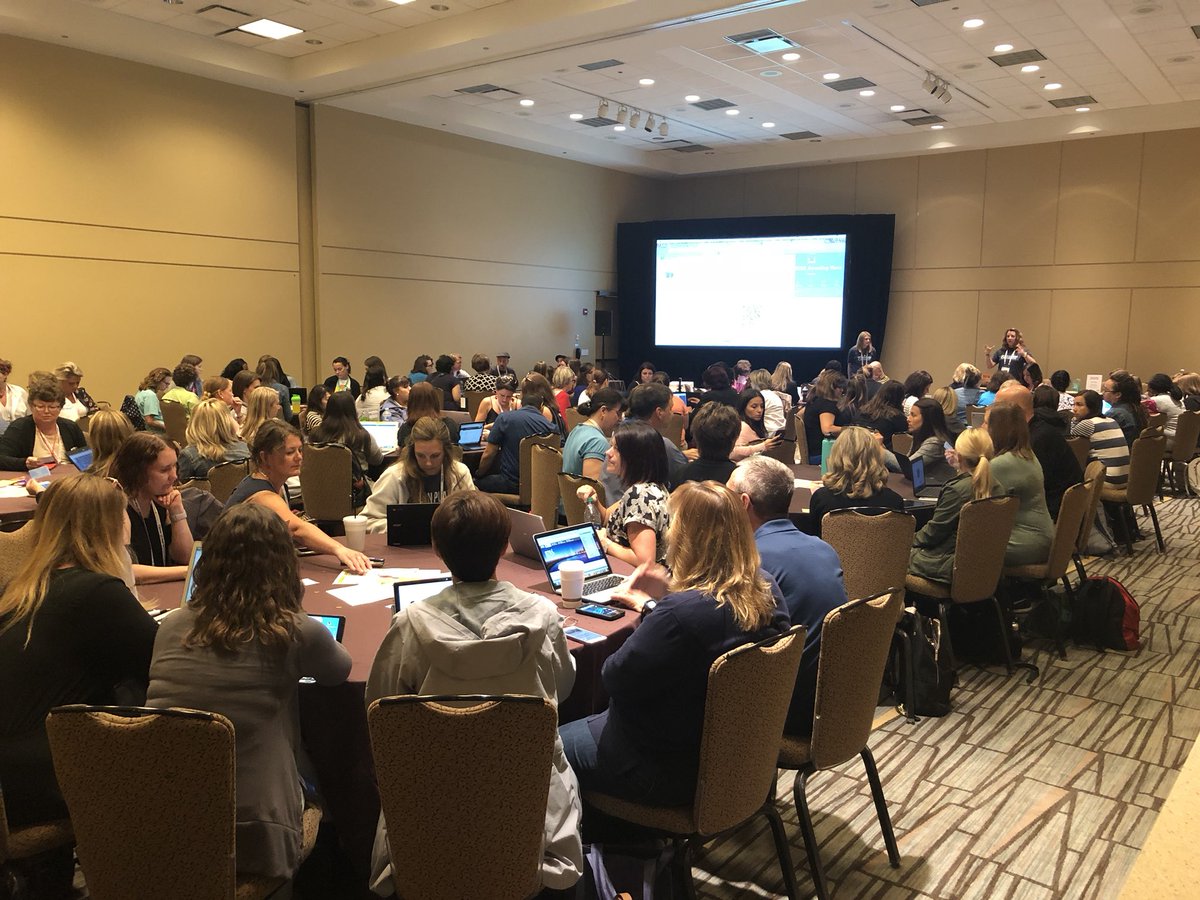 cbohula's tweet photo. Amazing race is starting! @Seesaw  #iste2018 #osd135 @ileadkristin @iCoachLindsay https://t.co/xHSBHWZHIQ