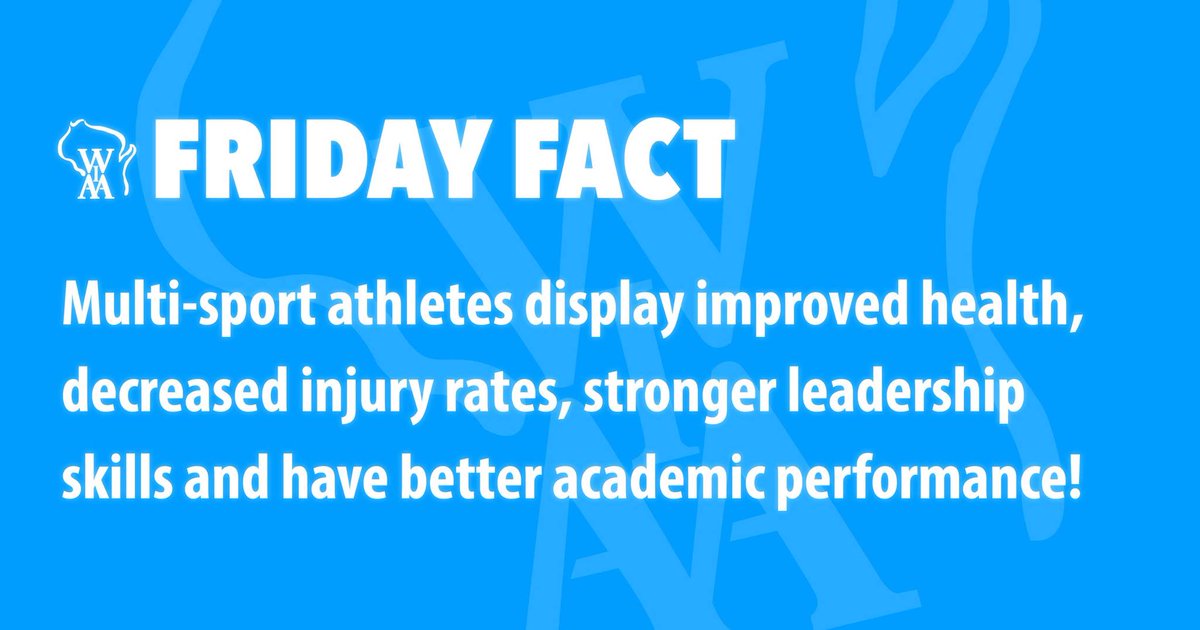 It pays off to be a multi-sport athlete, in the classroom, on the field/court, &amp; in relationships with your peers! #FridayFact #MultisportAthlete