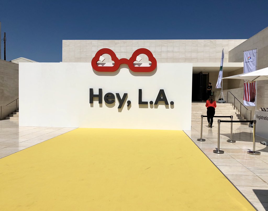 ImageInNetwork's tweet image. We&apos;re in Los Angeles to celebrate the opening of #GoogleCloud new region,  for Hollywood ! 
Happy to see some of our French and Europeans customers featured in the opening video ! You could be next ! #cloudforLA