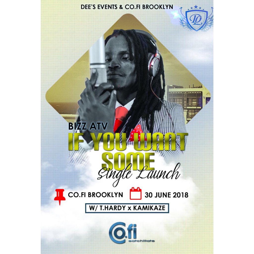 BizzAtv's tweet photo. 💥In other news...👏👏Please join me At CoFi Brooklyn this Saturday as I will be officially launching 🚀my new single🎤🎼
#IfYouWantSome 🕺🕺 https://t.co/hkUHwVjk1C
