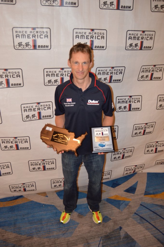 RAAMTeamNF's tweet photo. More shots to follow of the banquet evening. Team New Forest win RACE ACROSS AMERICA 2018 @RAAMRaces @RAAMTeamNF #davidhorrocksphotography @DavidHorrocks #raam #raamraces #RAAM2018 #RAAMRaces https://t.co/XgnvSVB9uK