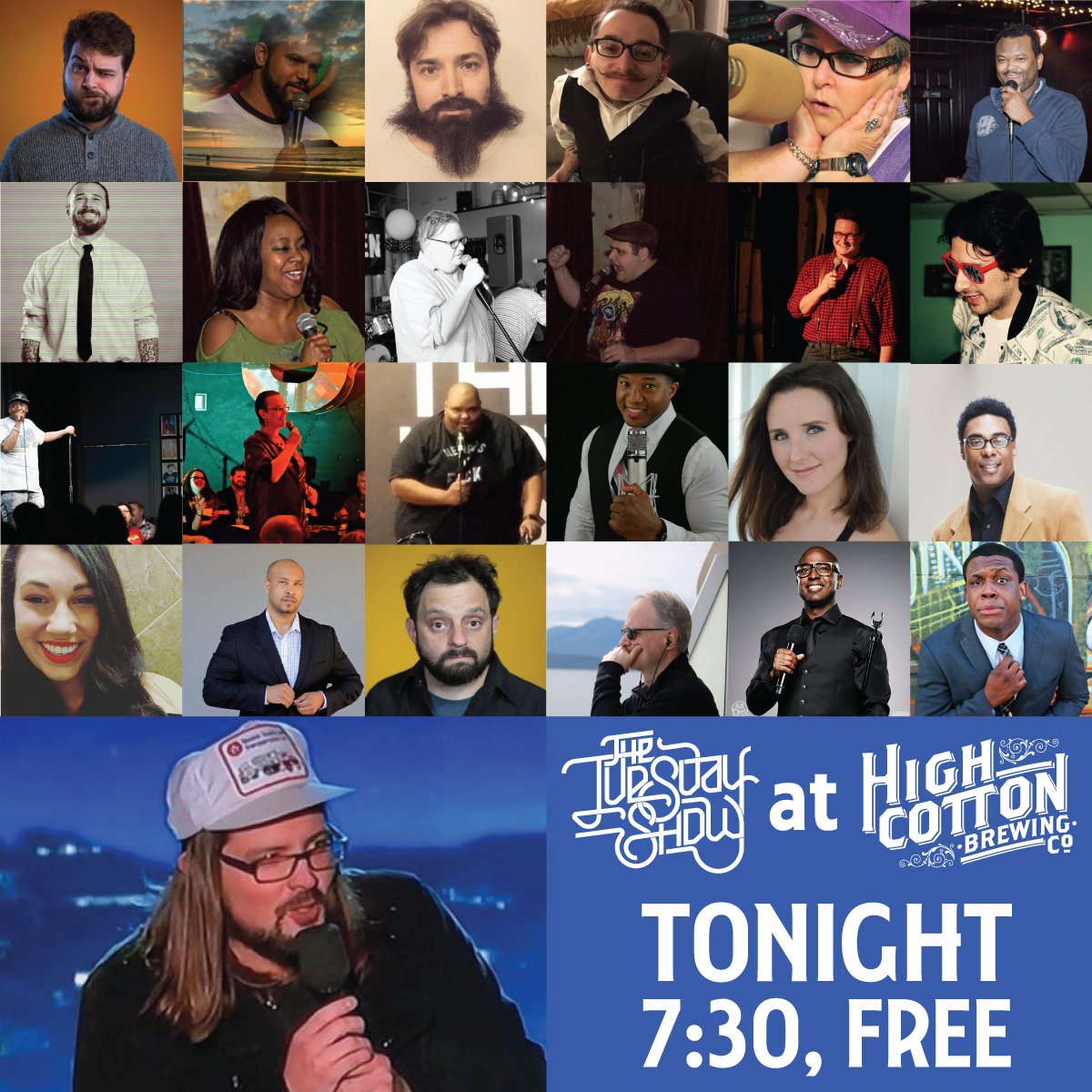 douggillon's tweet photo. Don't miss the final @tuesdayfunny tonight @HighCottonBeer at 7:30. Free show. More than 25 comics and headliner @dustyslay . @ilovememphis @choose901 https://t.co/PeNCoGO0ai