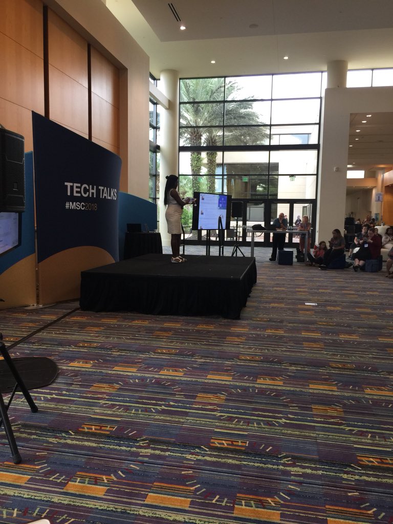 BethZipp's tweet photo. Learning about Seesaw during a Tech Talk.  #MSC2018  #learning #technology https://t.co/6D5Yl6Du1O