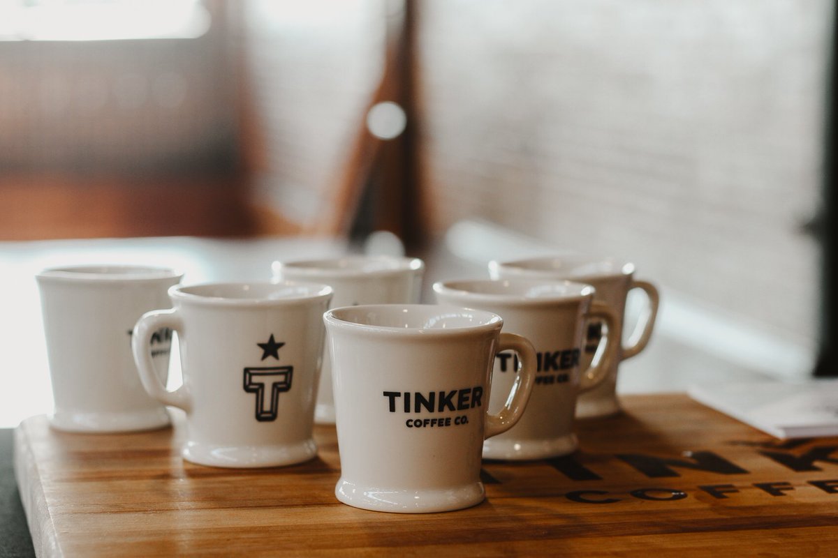 tinkercoffeeco's tweet photo. Line em up. #tinkerdrinker https://t.co/7UDiOhMijz