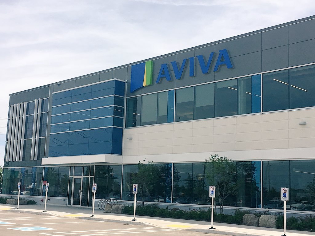 Day 1 at our new Oakville office, the space is absolutely fantastic.  The artwork is all Canadiana!! <a href="/AvivaCanada/">Aviva Canada</a> #ourspace #oakvillecommercial #collaborate