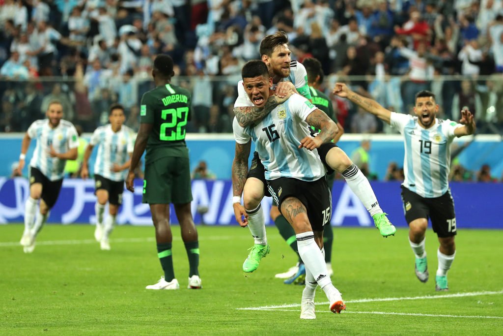 BleacherReport's tweet photo. What a finish.

Argentina survives #WorldCup https://t.co/2fCdnojHGg