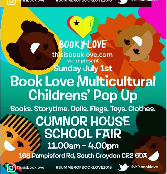 thisisbooklove's tweet photo. @thisbooklove #summerofbooklove2018 fairs Jun30 @RFitzroyAcademy Jul1st @WeAreCumnor we bring #multicultural books2kids @SN_TouristBoard @CognitaSchools @CroydonVA @BLOOMINGDESIRE @EssenceofCakeUK @WalnutsandHoney @mesamwilliams @HomeStartCroyd @ABCDacorns2oaks @CroydonAd PLS RT https://t.co/AqWhSHf8po