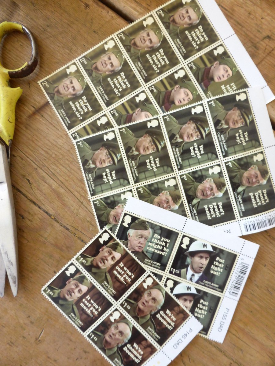 KillingBdesigns's tweet photo. Post Office haul @leapy52 @RoyalMailStamps #DadsArmy 📮📯📬✉️#FirstDayIssue #RoyalMail @RoyalMail https://t.co/RolpQMWNHh