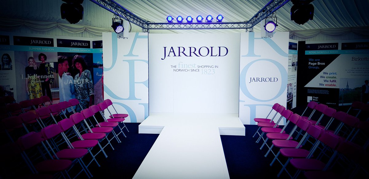 We are ready for the Royal Norfolk Show... come and say hello, we are based at the #jarroldfashionshow @JarroldsNorwich