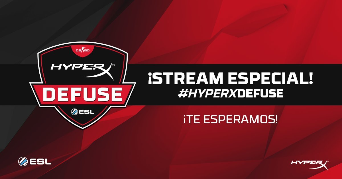 ESLlatam's tweet photo. 📣¿Quieres saber algo sobre @MeyernCSGO, #MVP de #HyperXDEFUSE?
#️⃣ ¡Deja tu pregunta utilizando el hashtag #HyperMeyern y mañana será respondida en directo!
📅 Miércoles 27/06 | 19:00 🇦🇷 18:00 🇨🇱 17:00 🇲🇽 https://t.co/udKckasxZB