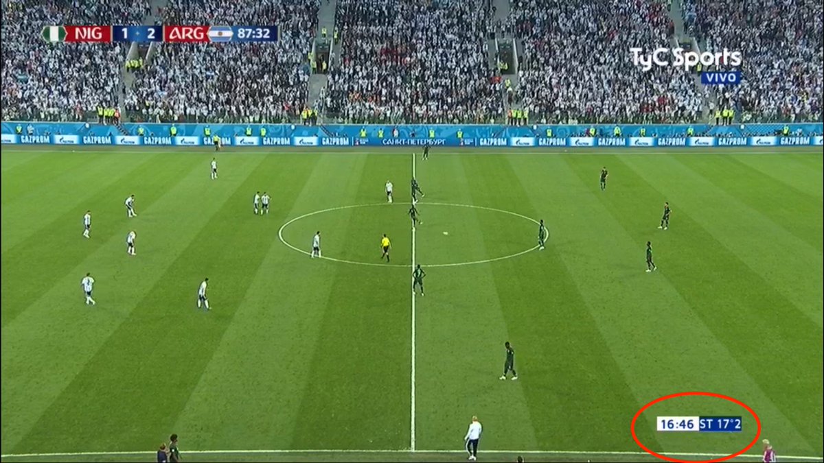 coleccionistaBJ's tweet photo. 16:46 del 26 de junio del 2018, saca Nigeria de mitad de cancha 1-2. 
16:46 del 26 de junio del 2011, Pezzotta dice "no va más". 
Las casualidades no existen. El Barba sabe. https://t.co/NMXOT9ruy7