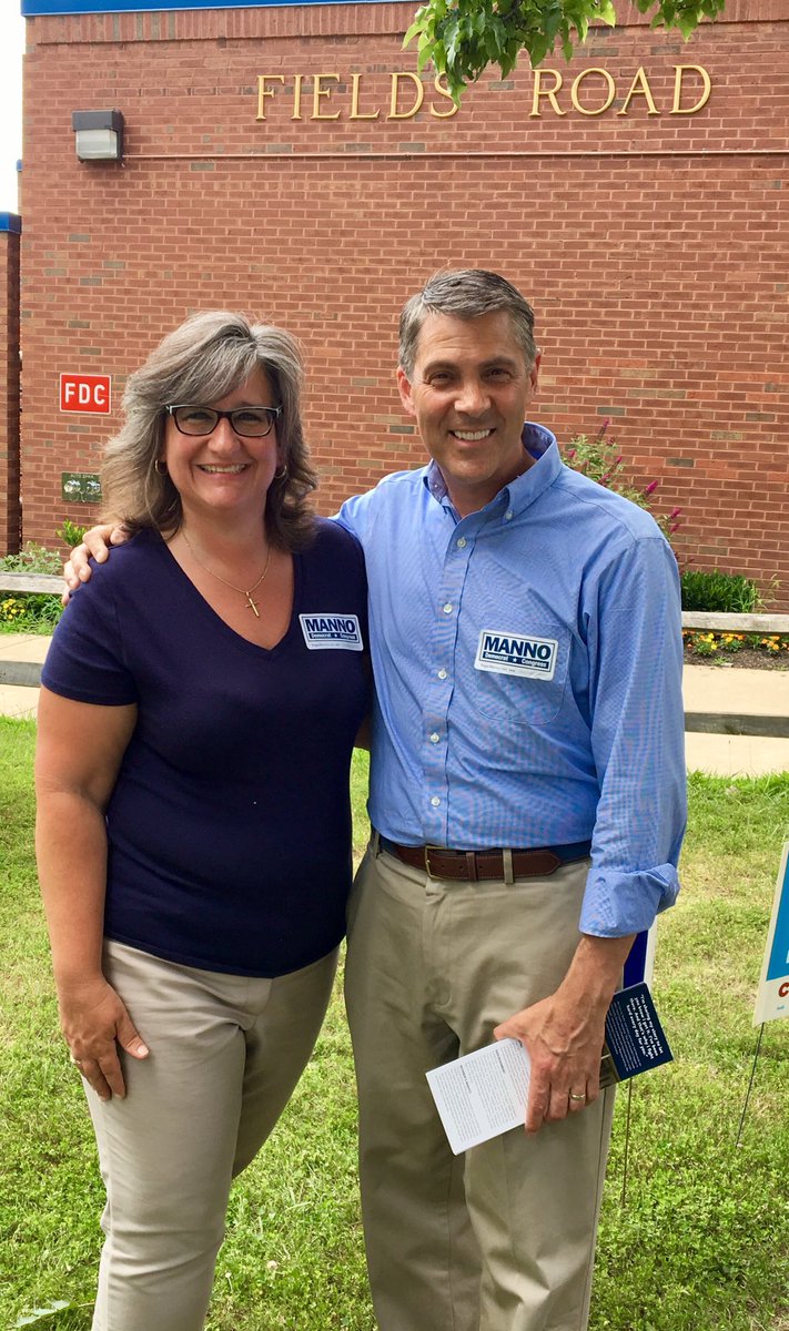 Happy to be working the polls today for my dear friend <a href="/RogerManno/">Roger Manno</a> !