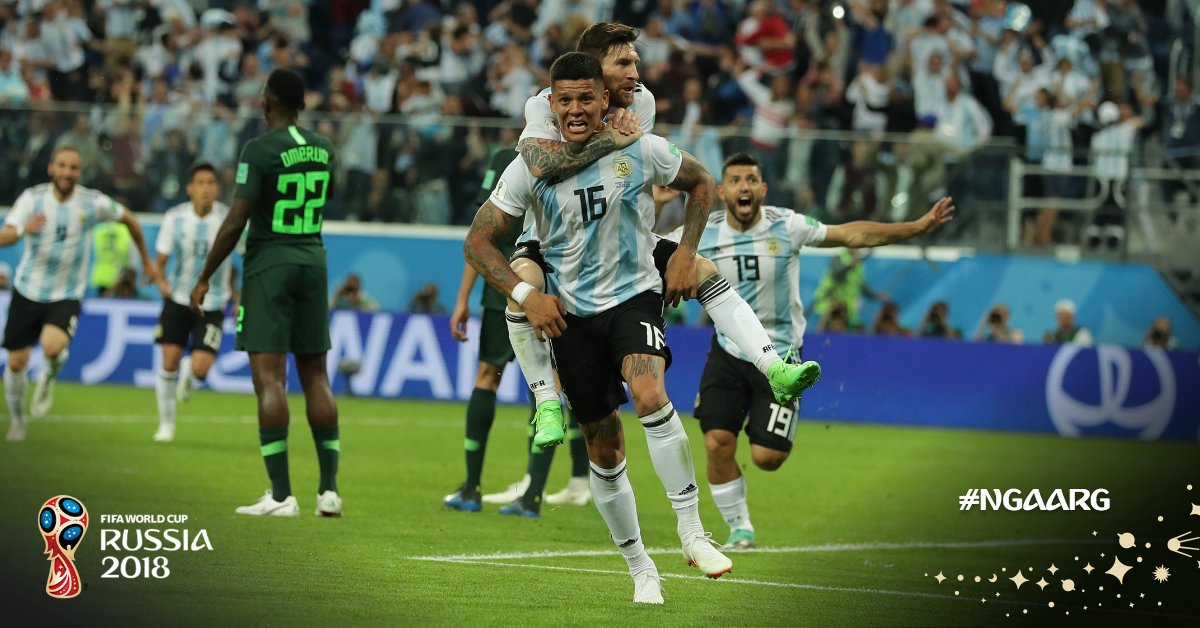 LaCapitalMex's tweet photo. Rojo pone a Argentina en Octavos. https://t.co/Zwu5ncPNm0 #ArgentinaVsNigeria https://t.co/WPjJb4tVX1