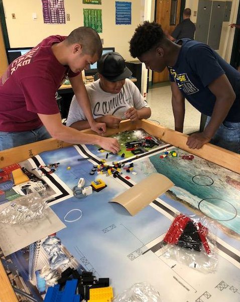 DuvalSchoolsCTE's tweet photo. Imagine it, engineer it, and make it go! @DuvalSchools students spent the day designing and programming robots using #LEGO Mindstorm kits. #Robotics #doingcoolthings #CTE #Engineering https://t.co/PS5z0YJlI8