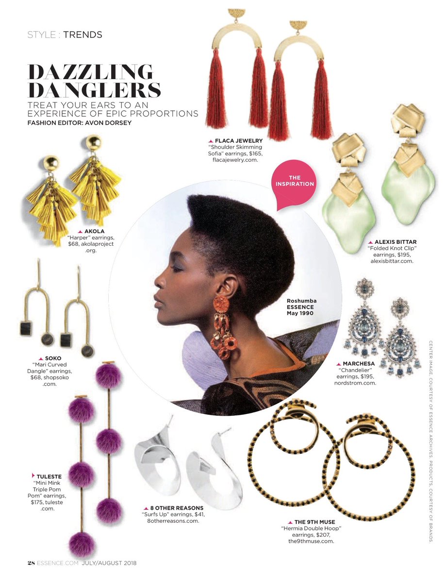 FlacaJewelry's tweet photo. W T H!!! GRAB YOUR COPY OF @Essence MAGAZINE'S JULY/AUG 18 ISSUE PRONTO. Check out Flaca's Sofia Skimmers. Yes yes yesss! https://t.co/bvAkdZcvuU