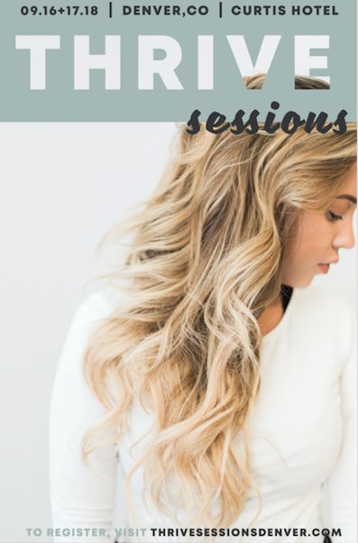 Sally_Rogerson's tweet photo. Hey Everyone! This is the last week to get your tickets to The Thrive Sessions event at the early bird price. Book your ticket by June 30th to save $250!

When: SEP 16-17, 2018
Where: The Curtis Hotel, Denver, CO
Why: Because you're ready to THRIVE! https://t.co/rMSIyDlxsW