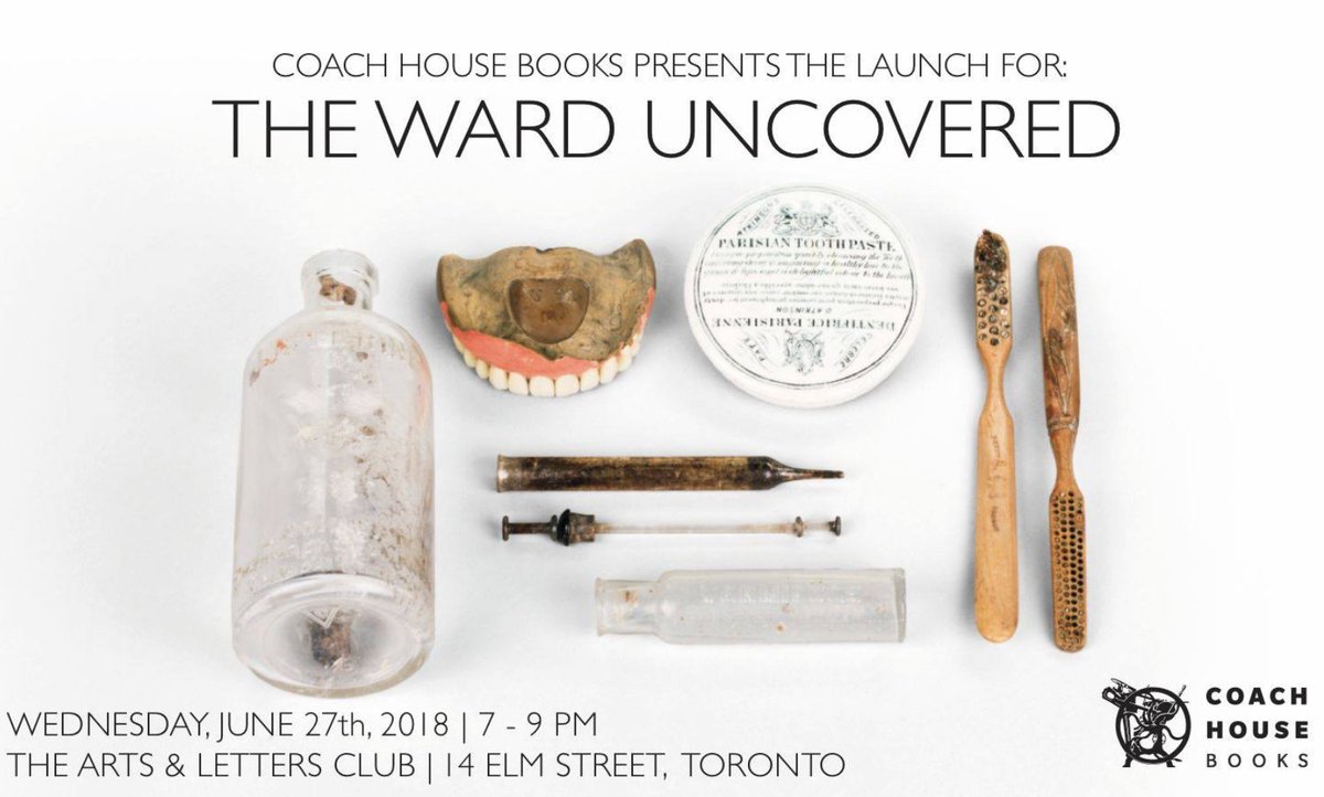 artslettersTO's tweet photo. Coach House Books will be launching The Ward Uncovered with dramatic readings, music, and artifacts on display. Free and all are welcome! https://t.co/0iJmcQt1Zc