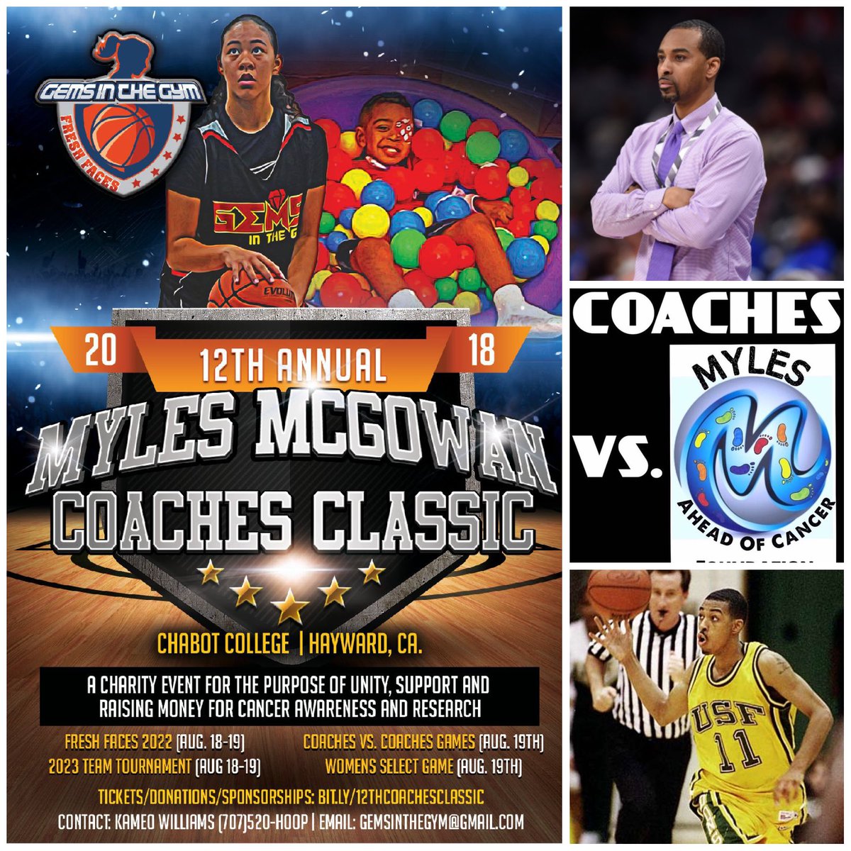 gemsinthegym's tweet photo. Former @USFDonsMBB player and current @SHCathletics Coach LyRyan Russell is locked in for the Coaches vs. Coaches games at the 12th Annual Myles McGowan Coaches Classic. Coaches/Trainers/Media get locked in: https://t.co/cBbjDsm9ST
#mylesaheadofcancer #boutdatcure #gemsinthegym https://t.co/I2fgWDsdb4