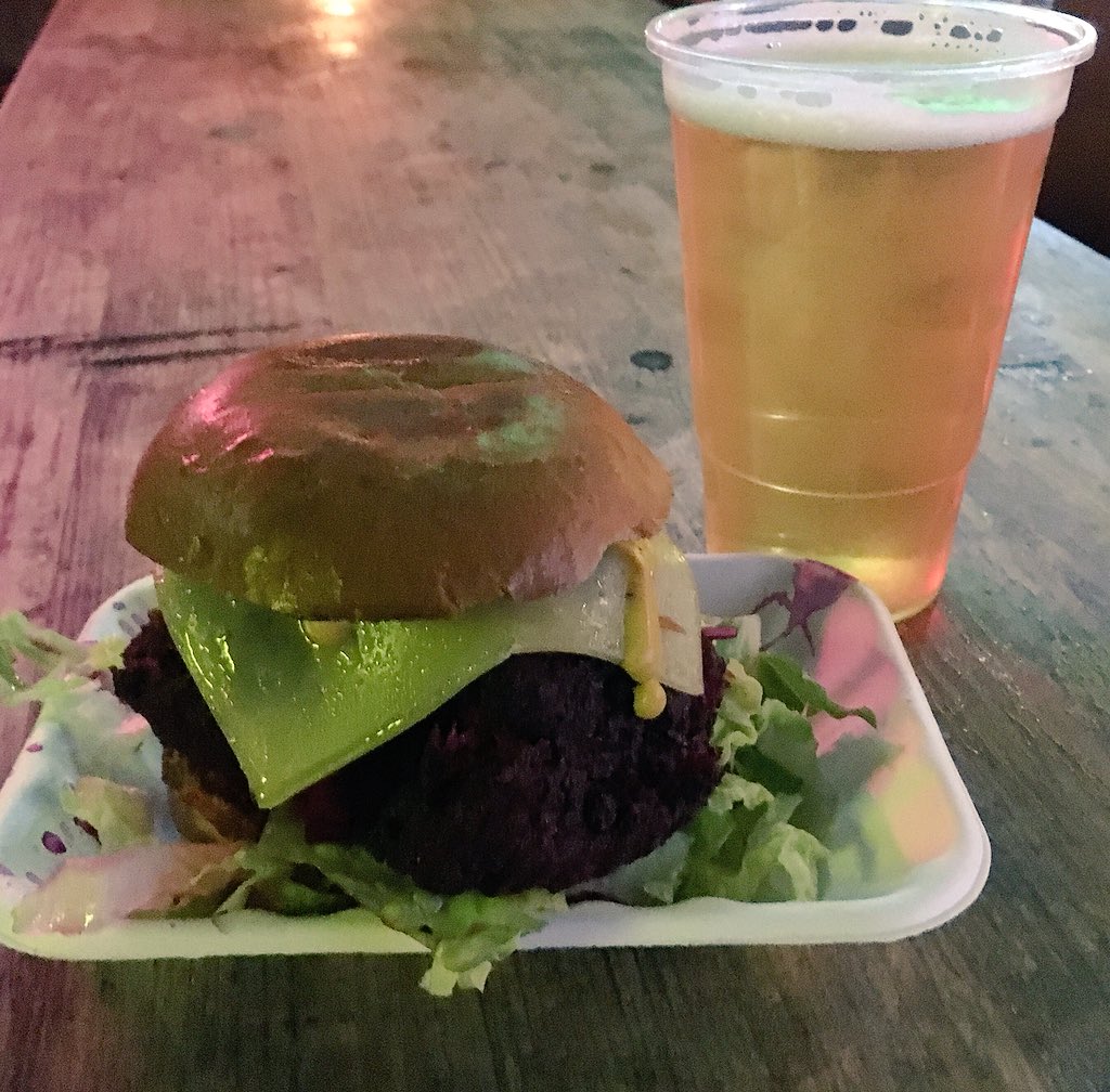 TableforTim's tweet photo. Fun evening of sun, food, drink and football @Belgrave_Leeds sticking with the veggie vibe with a Leafeater burger and Queen Brie pizza https://t.co/I4zLsR5u1P