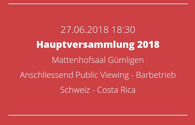 BernCapitals's tweet photo. Morgen Hauptversammlung und Public Viewing! Hopp Schwiiz! https://t.co/GNQpTrgIDb