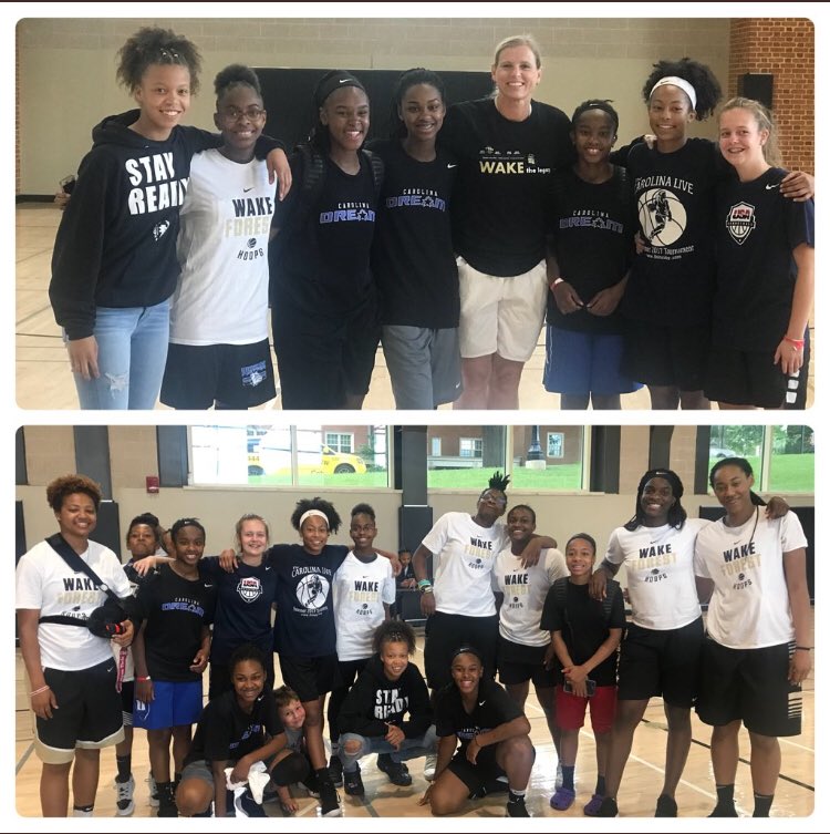 Thank You! <a href="/WakeWBB/">Wake Forest Women's Basketball</a> @WakeCoachJen for a wonderful camp! I learned a lot and it was a great experience for me! <a href="/DreamGirlsHoops/">The Carolina Dream</a> . Class of 2023