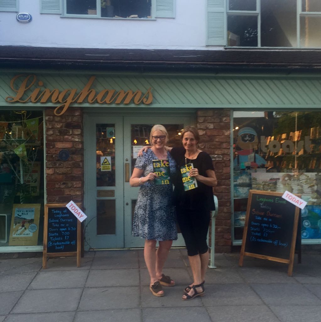 LinghamsBooks's tweet image. Thank you lovely @SabineDurrant for our fun crime night, talking #TakeMeIn #signed books available