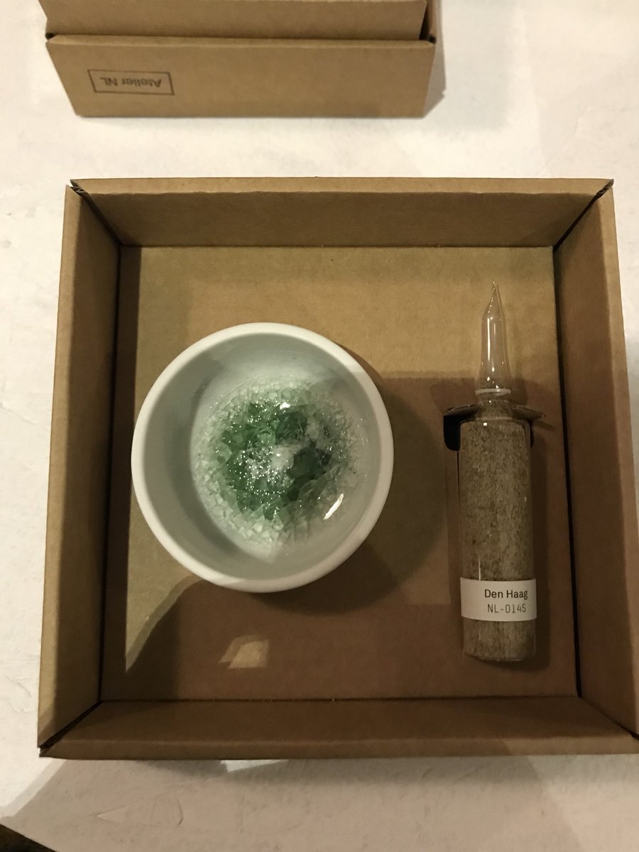 nannaindewar's tweet photo. Since 2010 Atelier NL has been collecting sand to melt into glass. Their stories of sand and the people who collected it are on show this week at MADE in São Paulo #MADE2018 @dutchdesignweek @NLinBrasil https://t.co/OTNP0gWBmu
