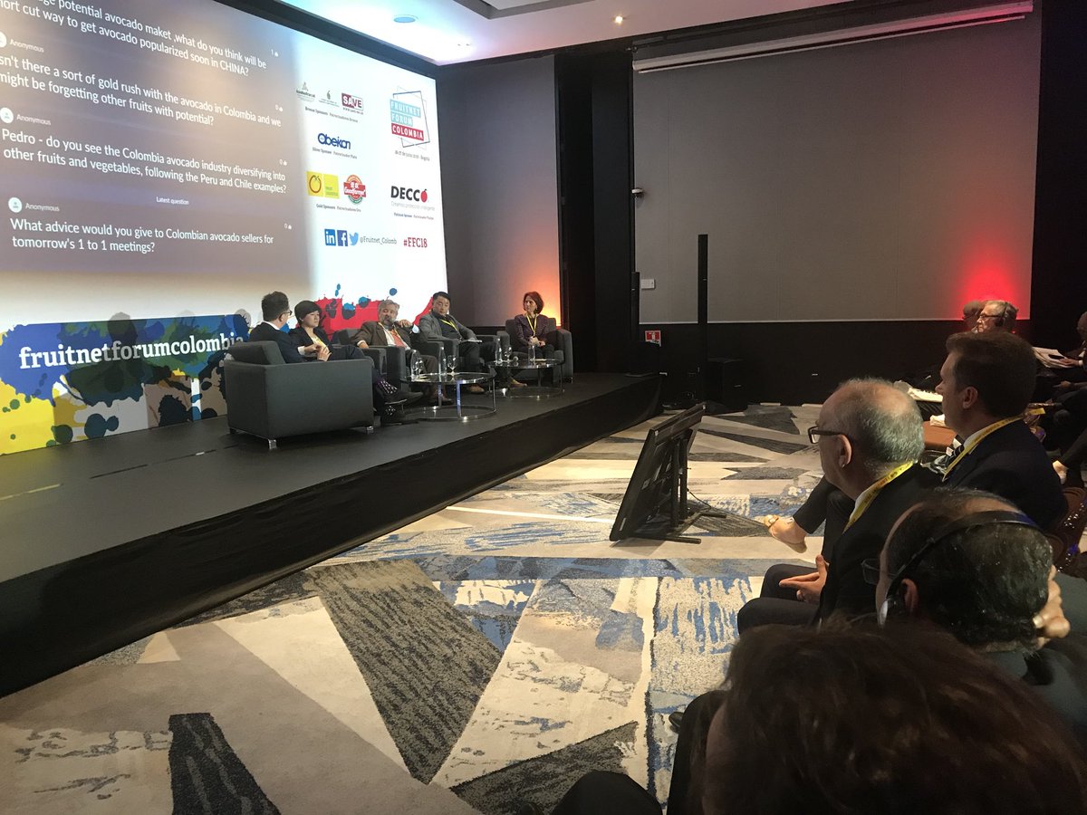 FelixxMoritz's tweet photo. Our delegates listening with lot of attention! Am not surprised...such a good discussion @Fruitnet_Colomb #FFC2018 👍👍🥑🥑 Huge opportunities!! #Freshproduce #Events https://t.co/a0vZNpGP8g